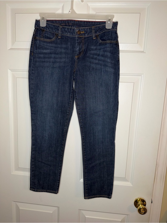 Signature Denim - Talbots Signature Women's Straight Leg Dark Blue Jeans 8p/29 like new